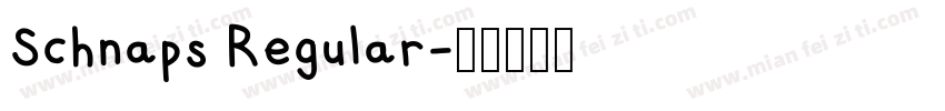 Schnaps Regular字体转换